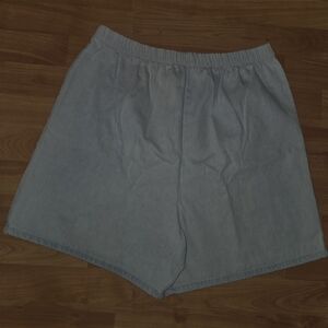 Vintage To Be Announced Denim Pull On Maternity Shorts Sz Small Light Wash